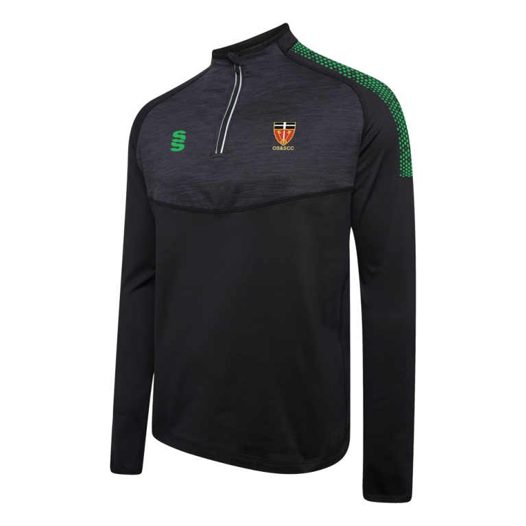 1/4 Zip Dual Performance Top :  Black